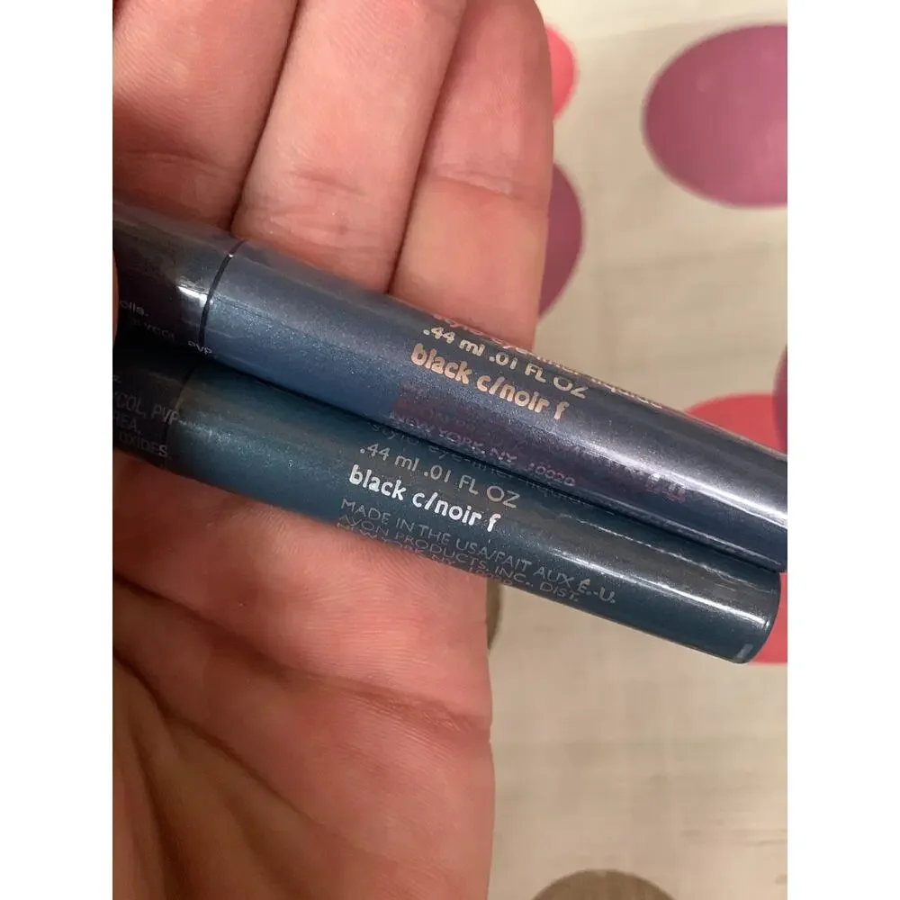 Avon perfect wear liquid eye liner pen ( 2 sets ) black c